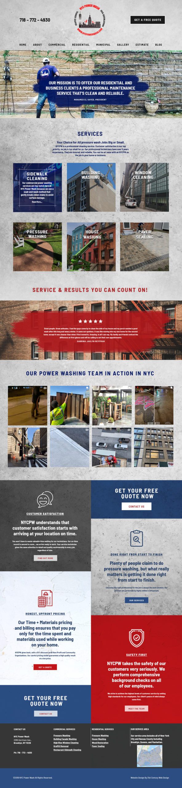 Custom Pressure Washer Website Design